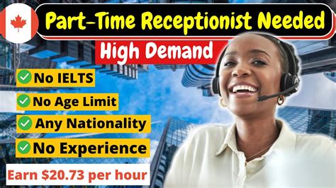 00 - $18. . Part time receptionist jobs